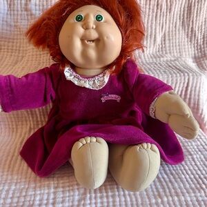 Vintage Real Hair Cabbage Patch Doll in Pamela Dress